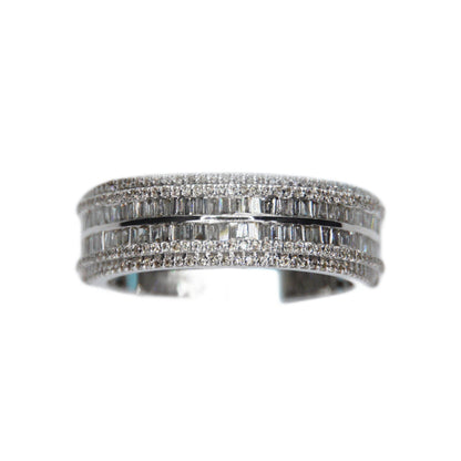 10k Solid Gold VS Diamond Single-Row Baguette Band