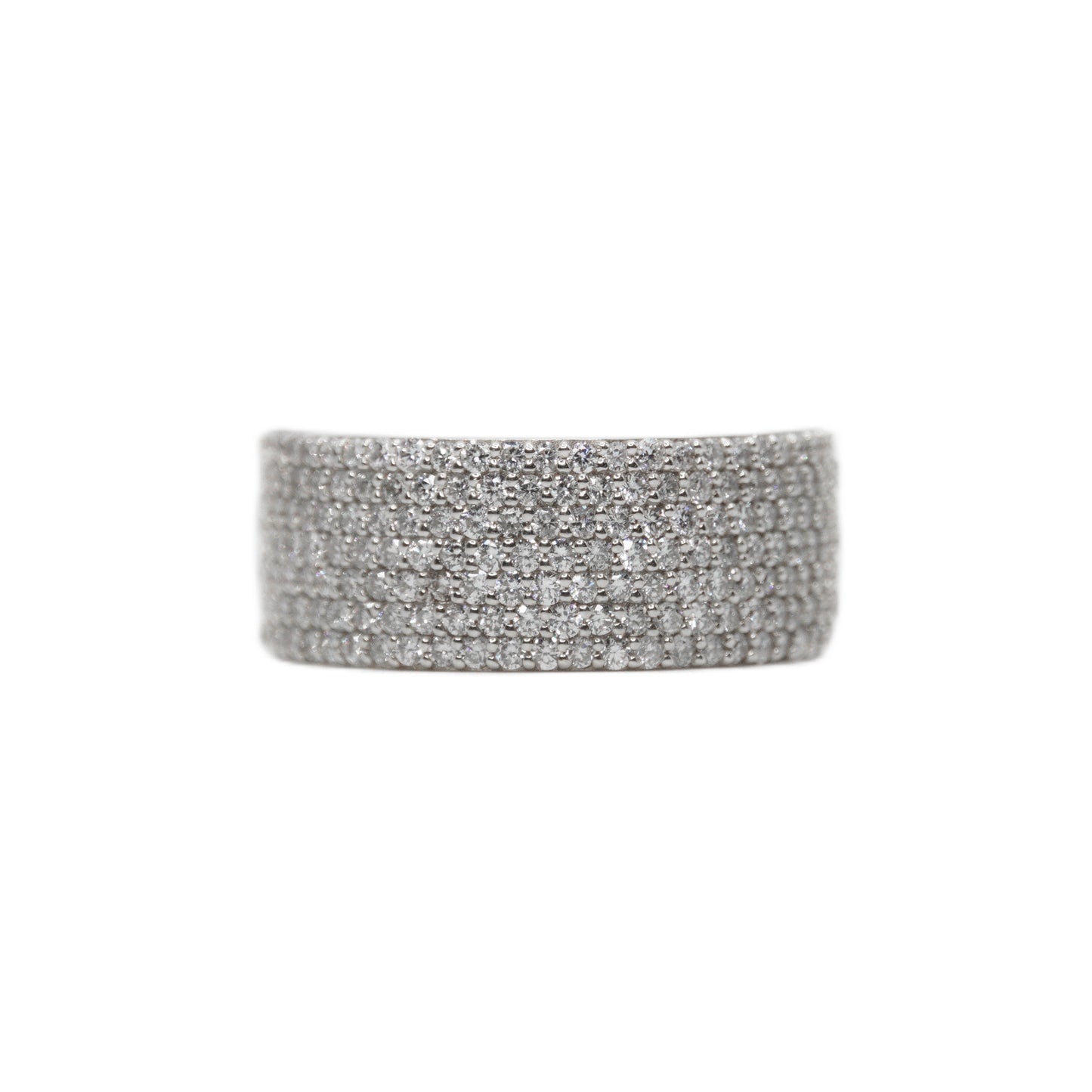 10k Solid Gold VS1 Diamond Flooded XL Men's Band