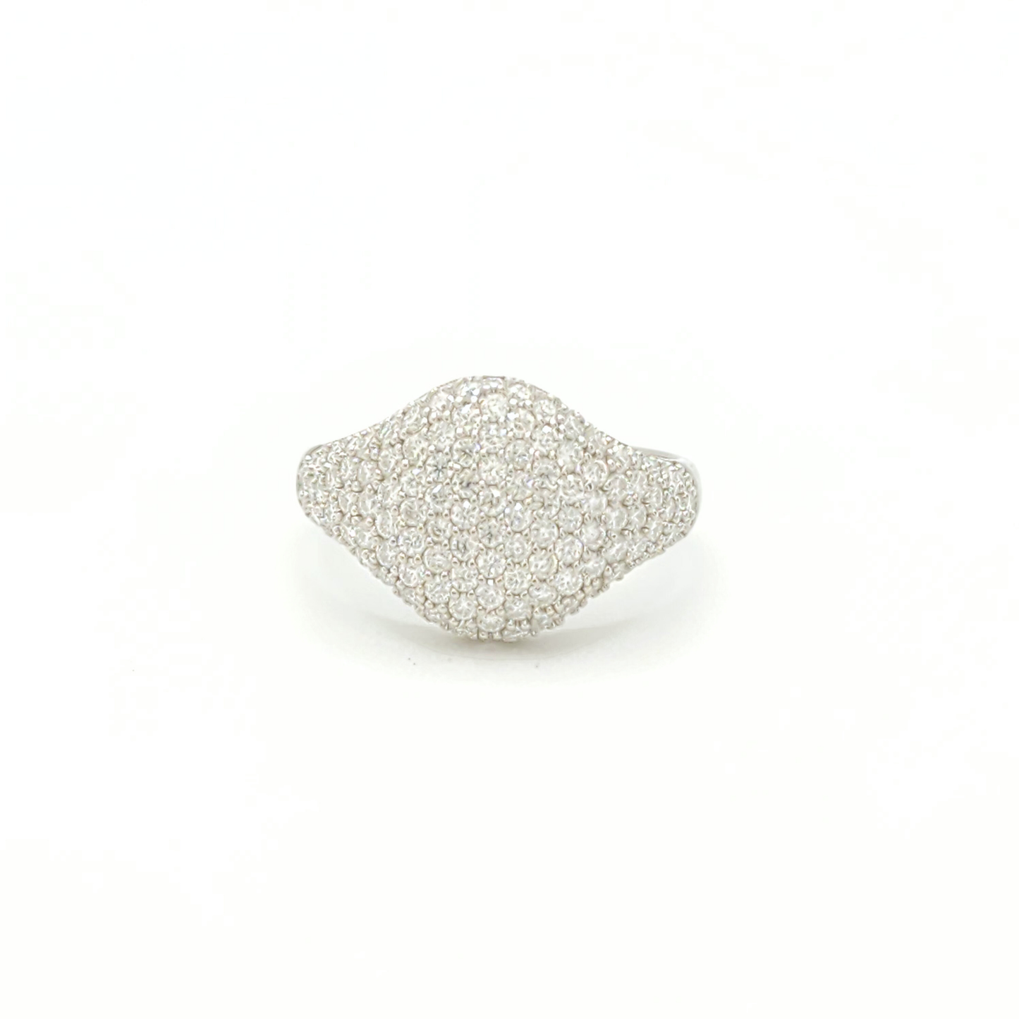 Moissanite Bubble Shaped Ring