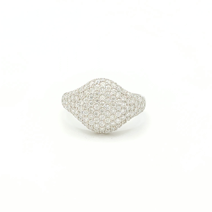Moissanite Bubble Shaped Ring