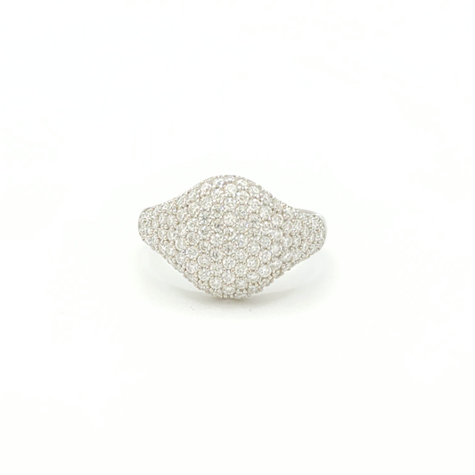 Moissanite Bubble Shaped Ring