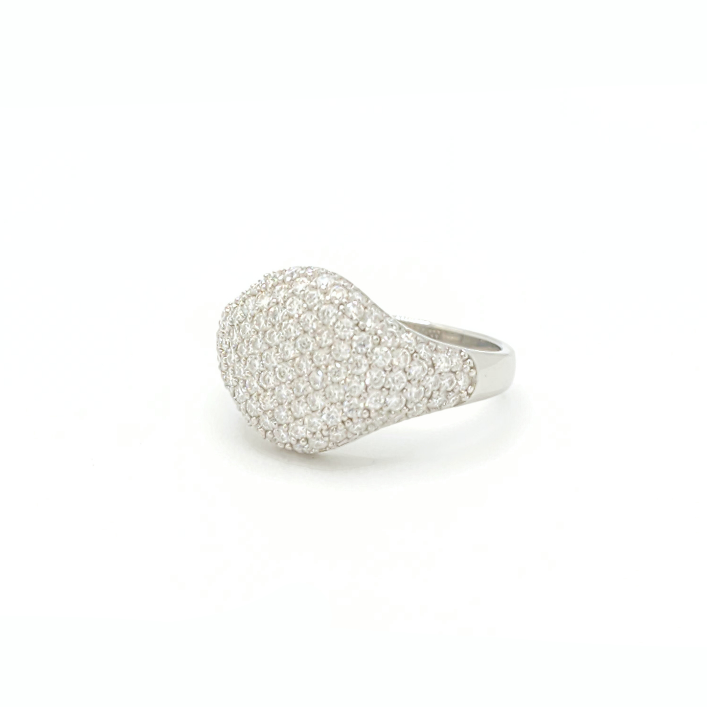 Moissanite Bubble Shaped Ring