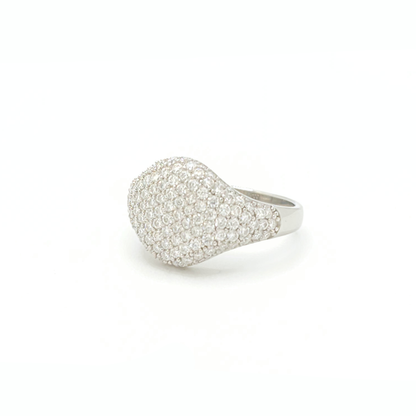 Moissanite Bubble Shaped Ring