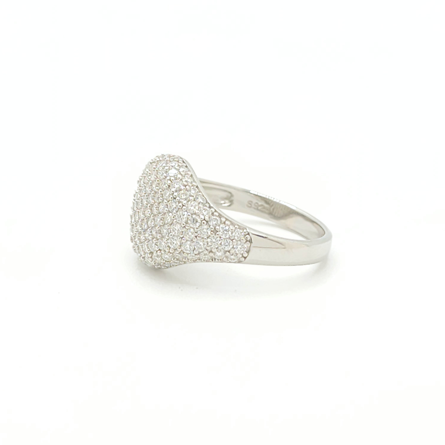 Moissanite Bubble Shaped Ring