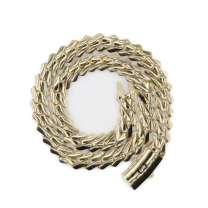 14k Gold 12mm Monaco Edge Chain
