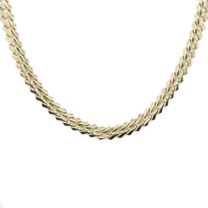 14k Gold 9mm Monaco Edge Chain