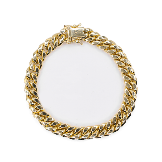 14k Hollow Gold Cuban Bracelet