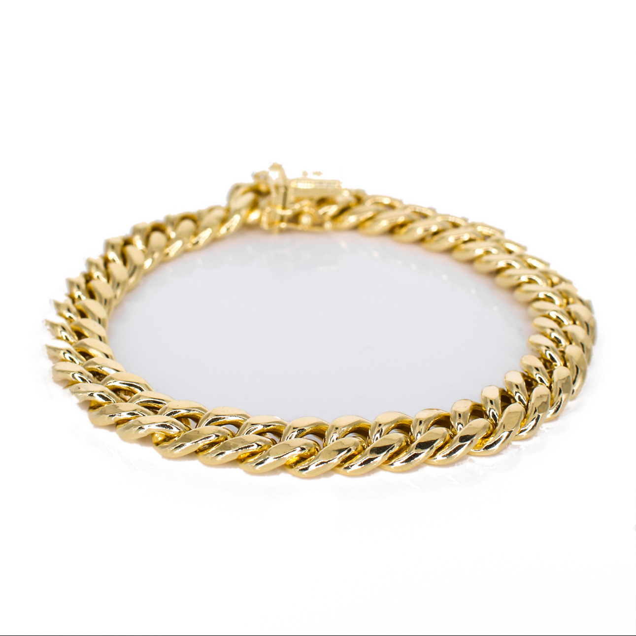 14k Hollow Gold Cuban Bracelet