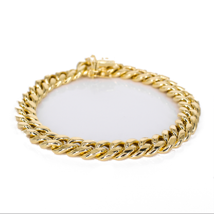 14k Hollow Gold Cuban Bracelet