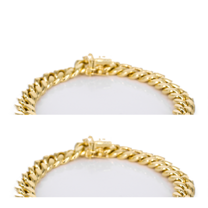 14k Hollow Gold Cuban Bracelet