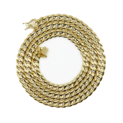 14k Semi-Solid Gold 6mm Cuban Chain