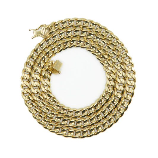 14k Semi-Solid Gold 6mm Cuban Chain