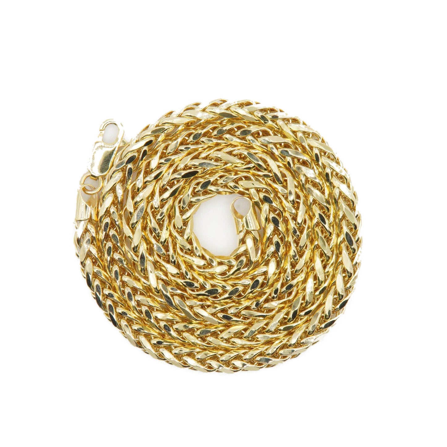 14k Solid Gold 5mm Rounded Franco Chain