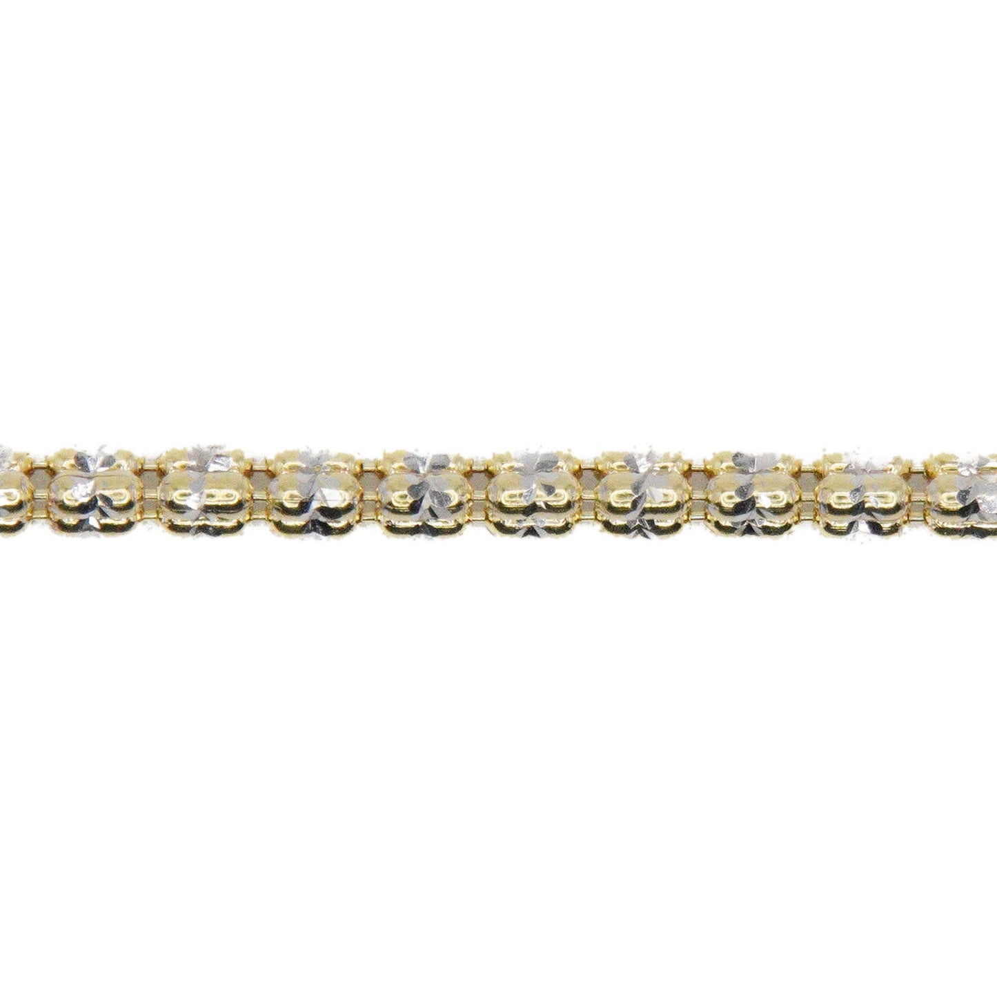 14k Solid Gold Ice Bracelet