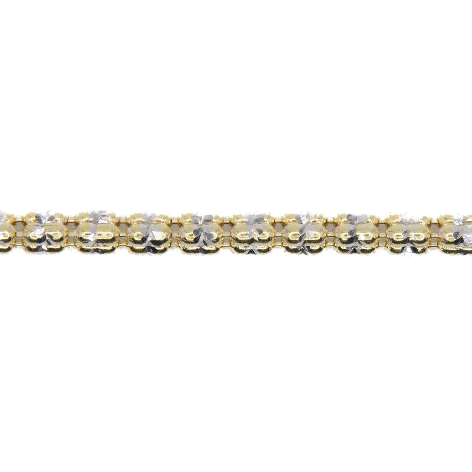 14k Solid Gold Ice Bracelet