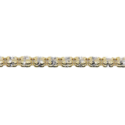 14k Solid Gold Ice Bracelet