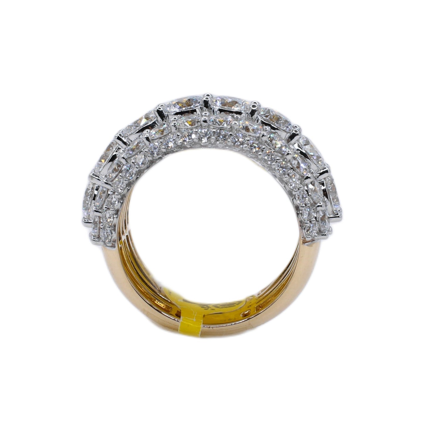 14k Solid Gold Lab Diamond Jumbo XL 50 Pointer Men's Band