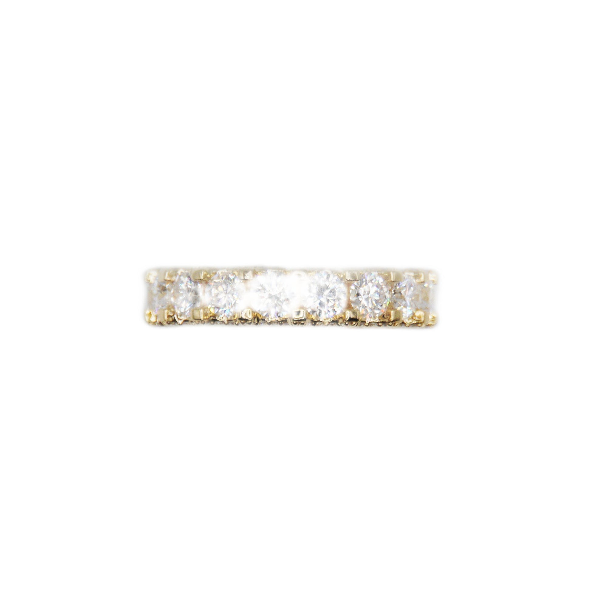14k Solid Gold VS Diamond Flooded Cluster Ring