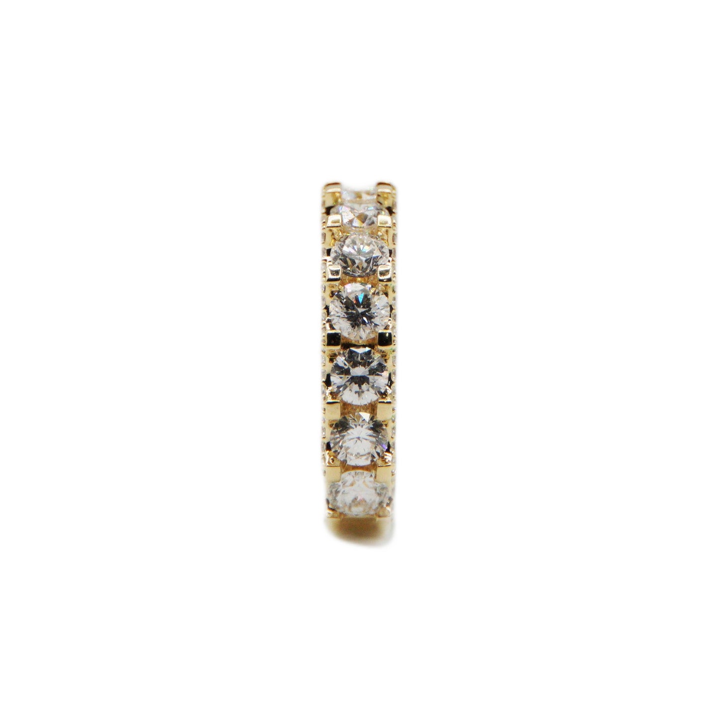 14k Solid Gold VS Diamond Flooded Cluster Ring