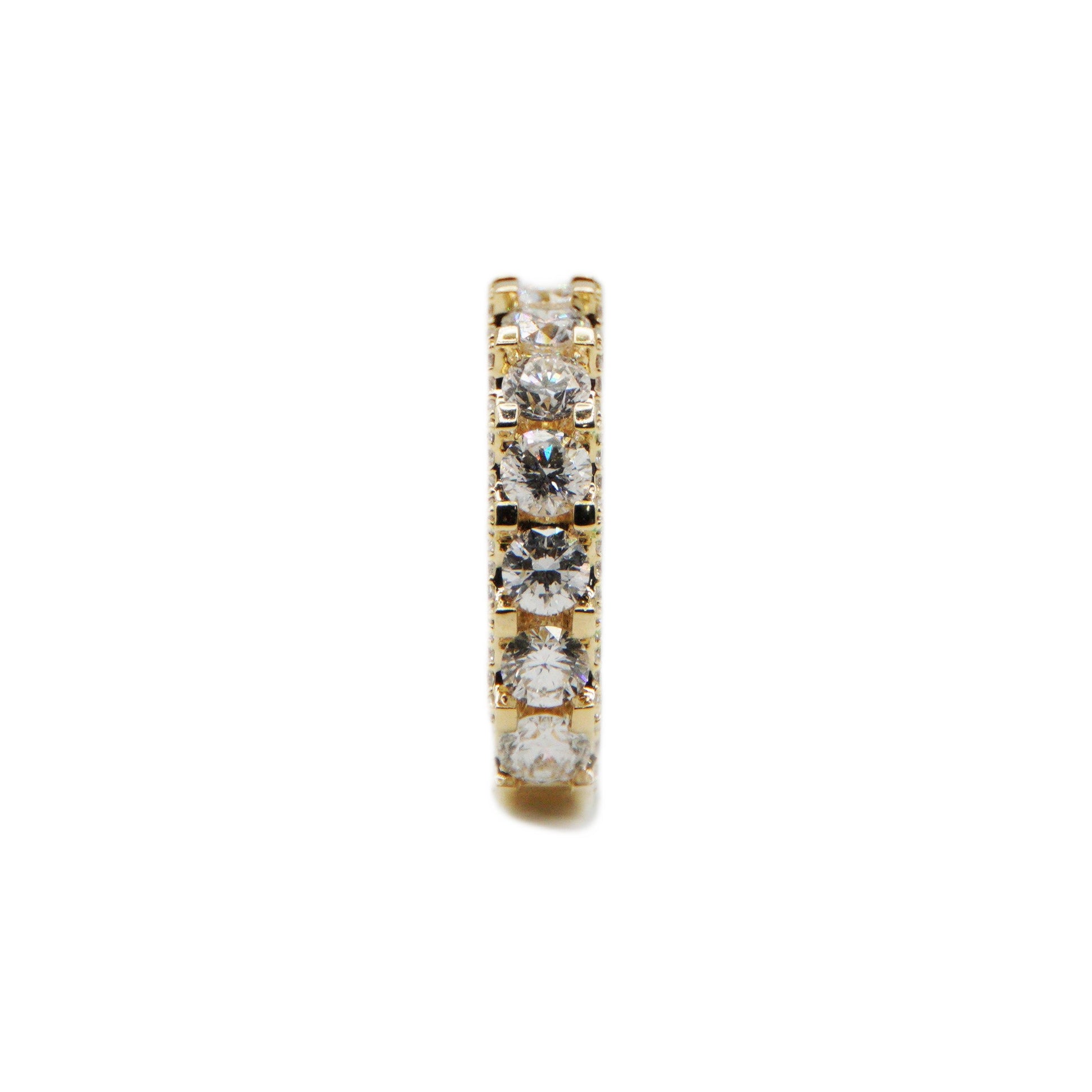 14k Solid Gold VS Diamond Flooded Cluster Ring