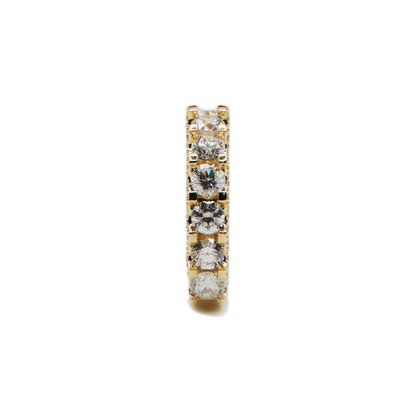 14k Solid Gold VS Diamond Flooded Cluster Ring