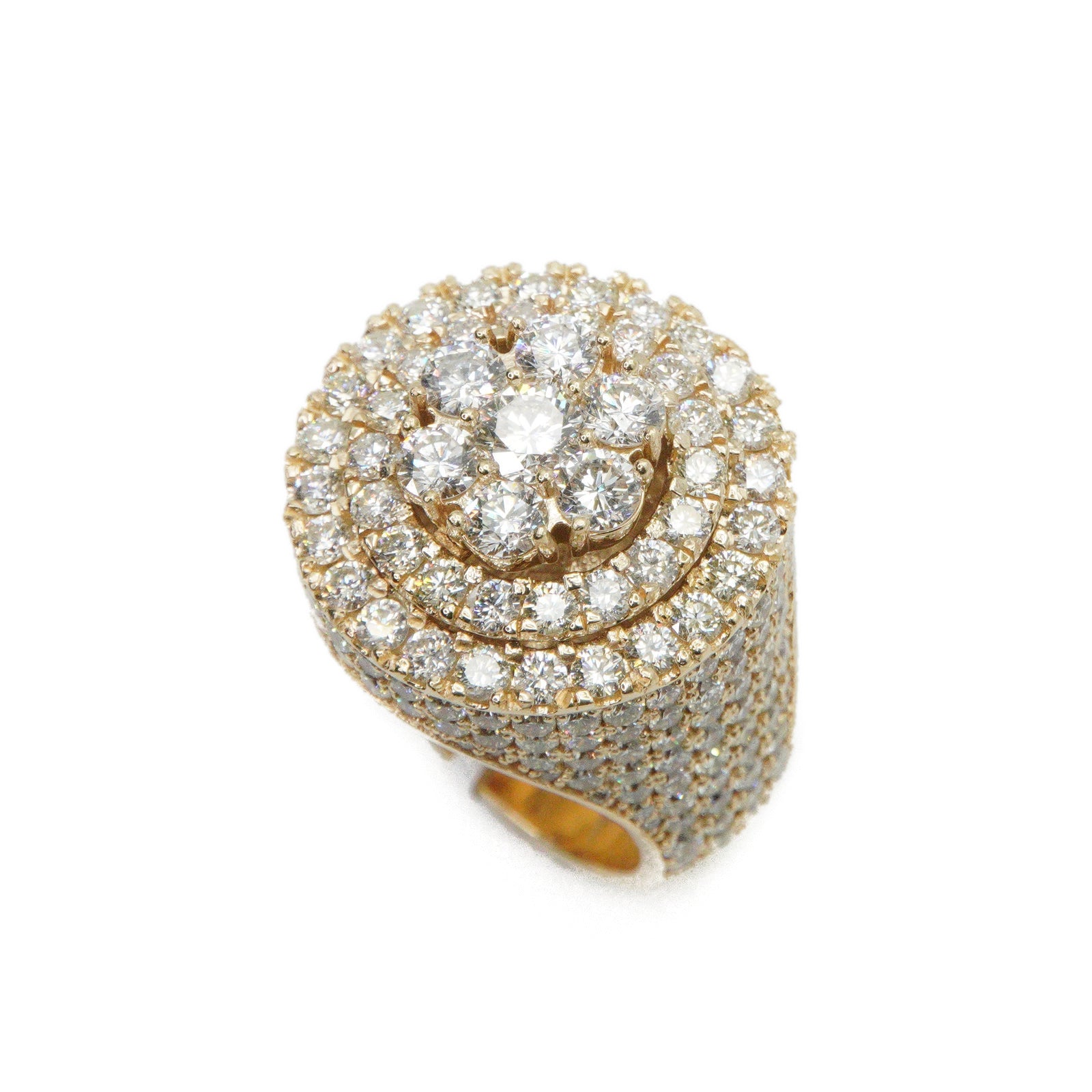 14k Solid Gold Lab Diamond XXL Big Pointer Ring