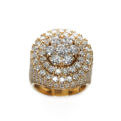 14k Solid Gold Lab Diamond XXL Big Pointer Ring