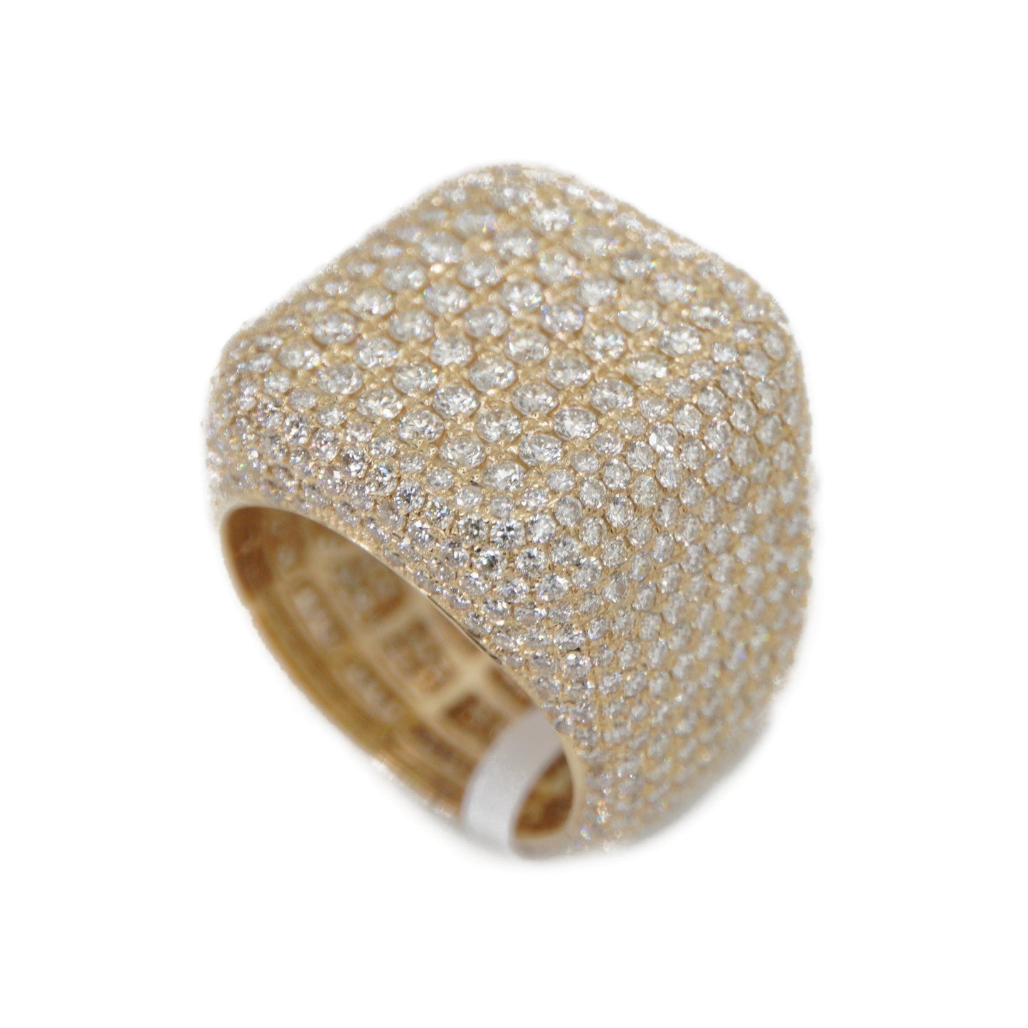 14k Solid Gold Lab Diamond Fully Iced Out Ring