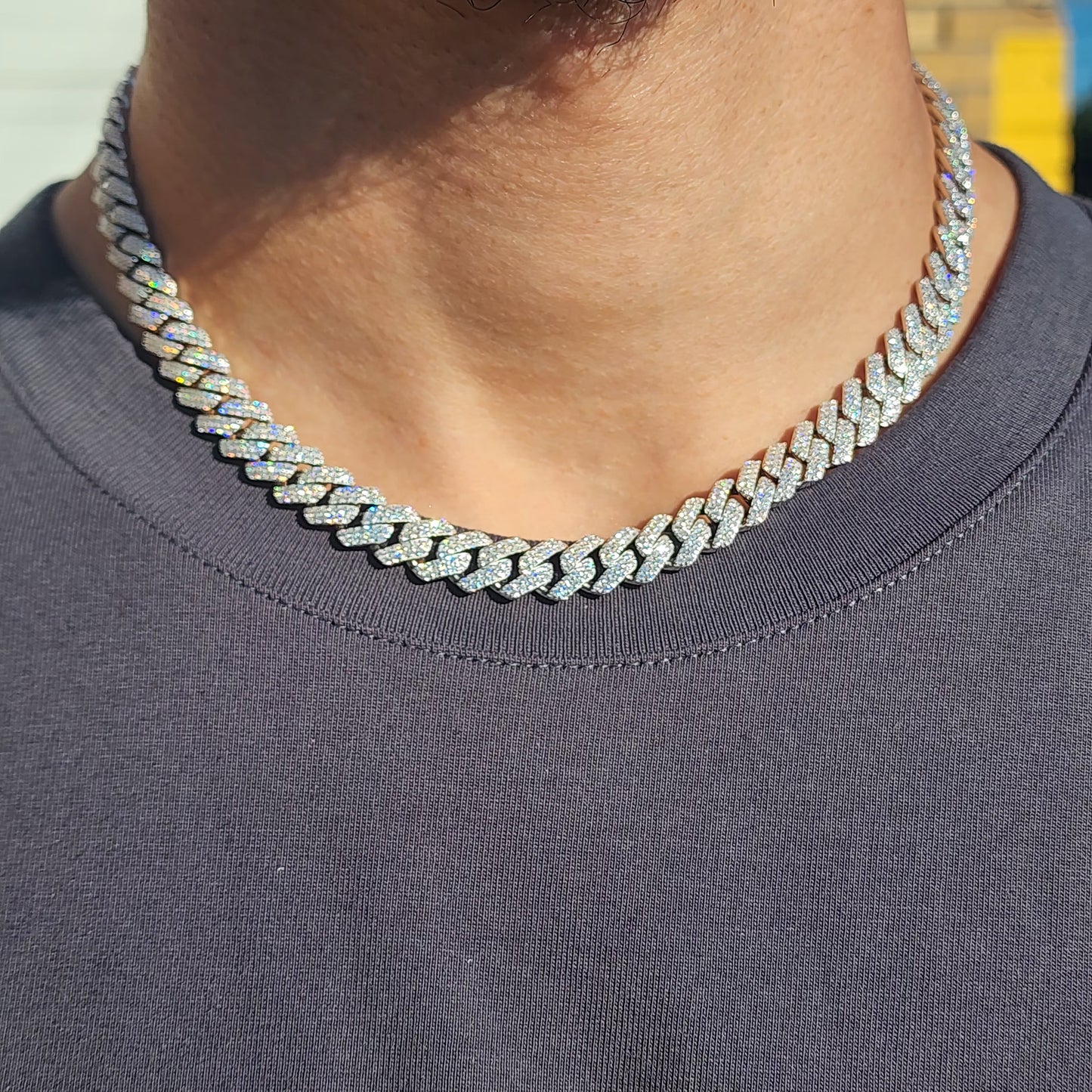 10MM Moissanite Cuban Link Chain