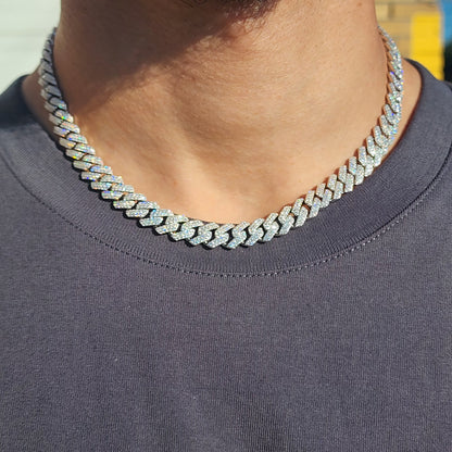 10MM Moissanite Cuban Link Chain