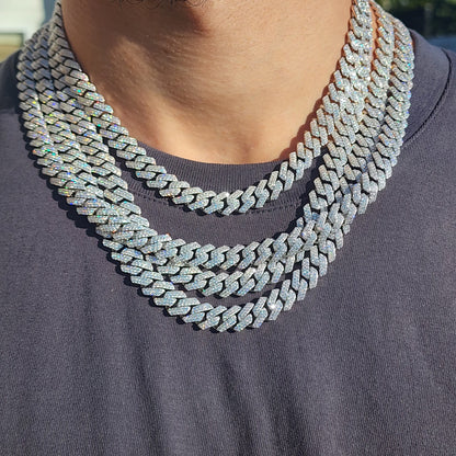 Moissanite Cuban Chains (All Size)