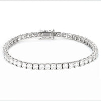 Moissanite Silver Tennis Bracelets (All Size)