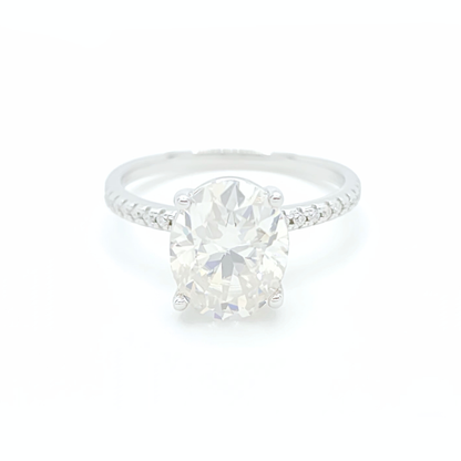 3ct Moissanite Oval Engagement Ring