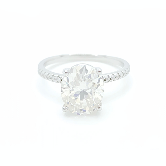 3ct Moissanite Oval Engagement Ring