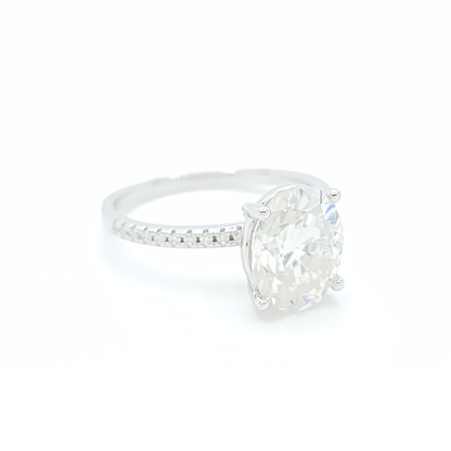 3ct Moissanite Oval Engagement Ring