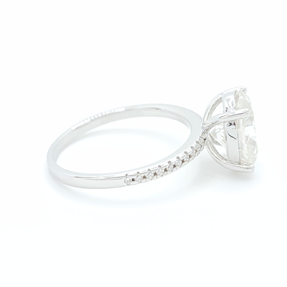 3ct Moissanite Oval Engagement Ring