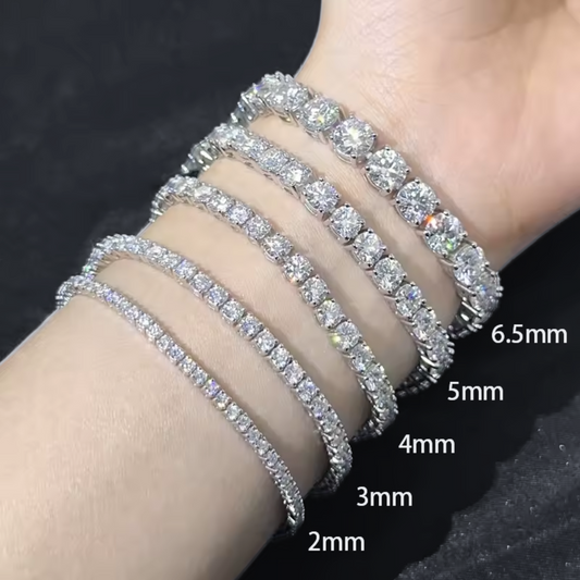Moissanite Tennis Bracelets (All Size)