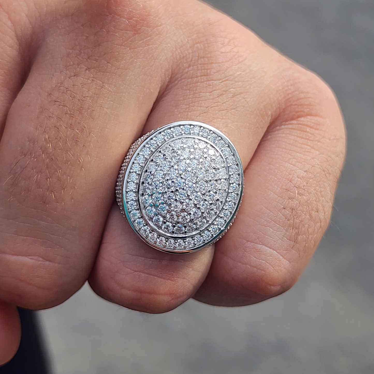 Moissanite Oval Shaped Ring