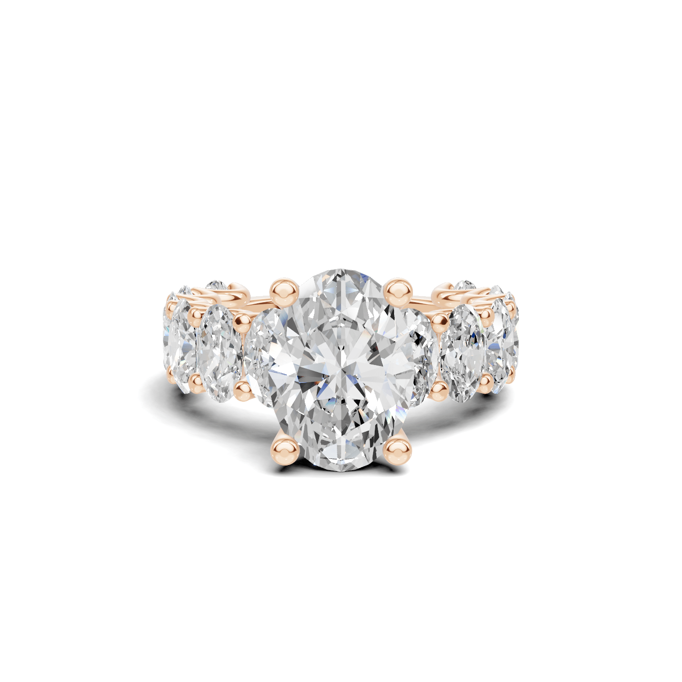 Eternal Brilliance Statement Ring 14K Rose Gold