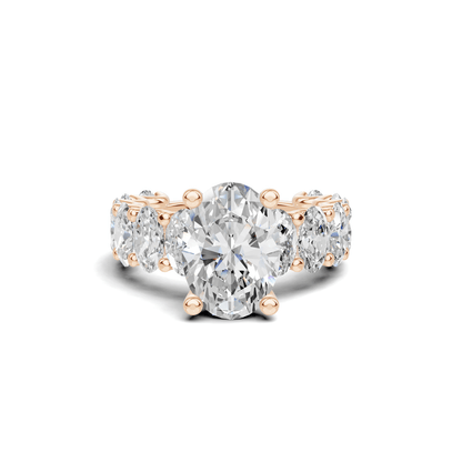 Eternal Brilliance Statement Ring 14K Rose Gold
