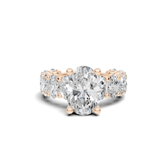 Eternal Brilliance Statement Ring 14K Rose Gold