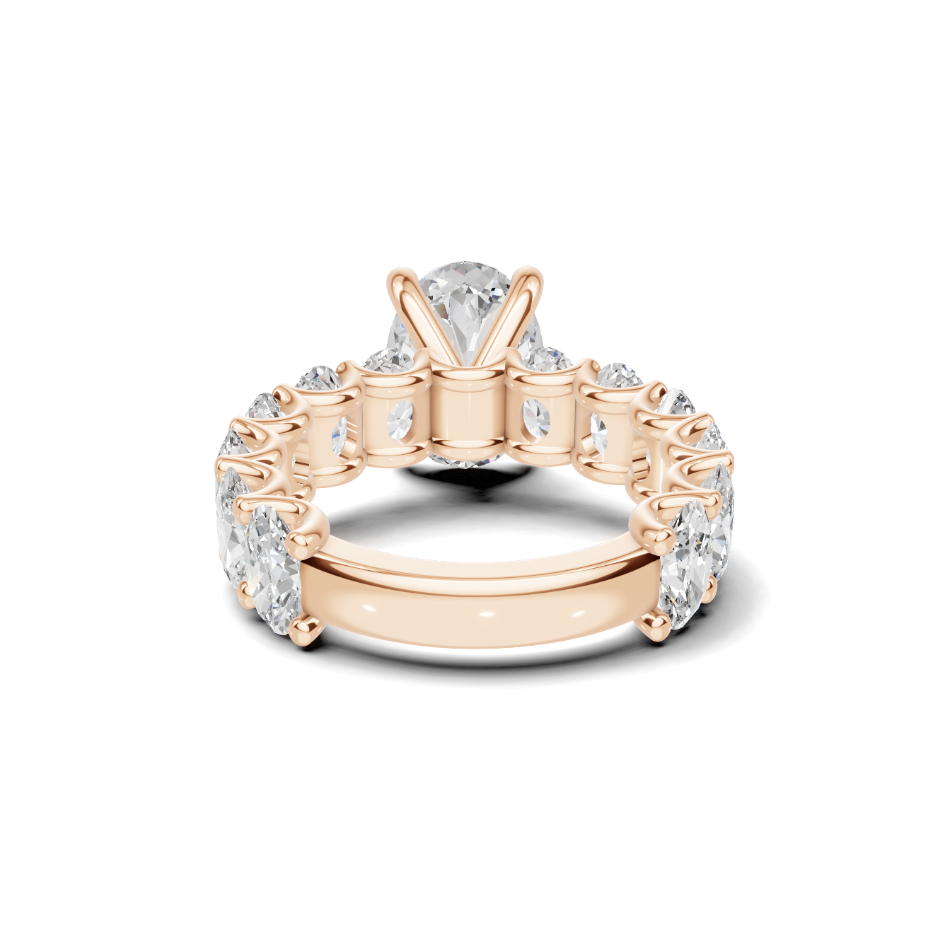 Eternal Brilliance Statement Ring 14K Rose Gold