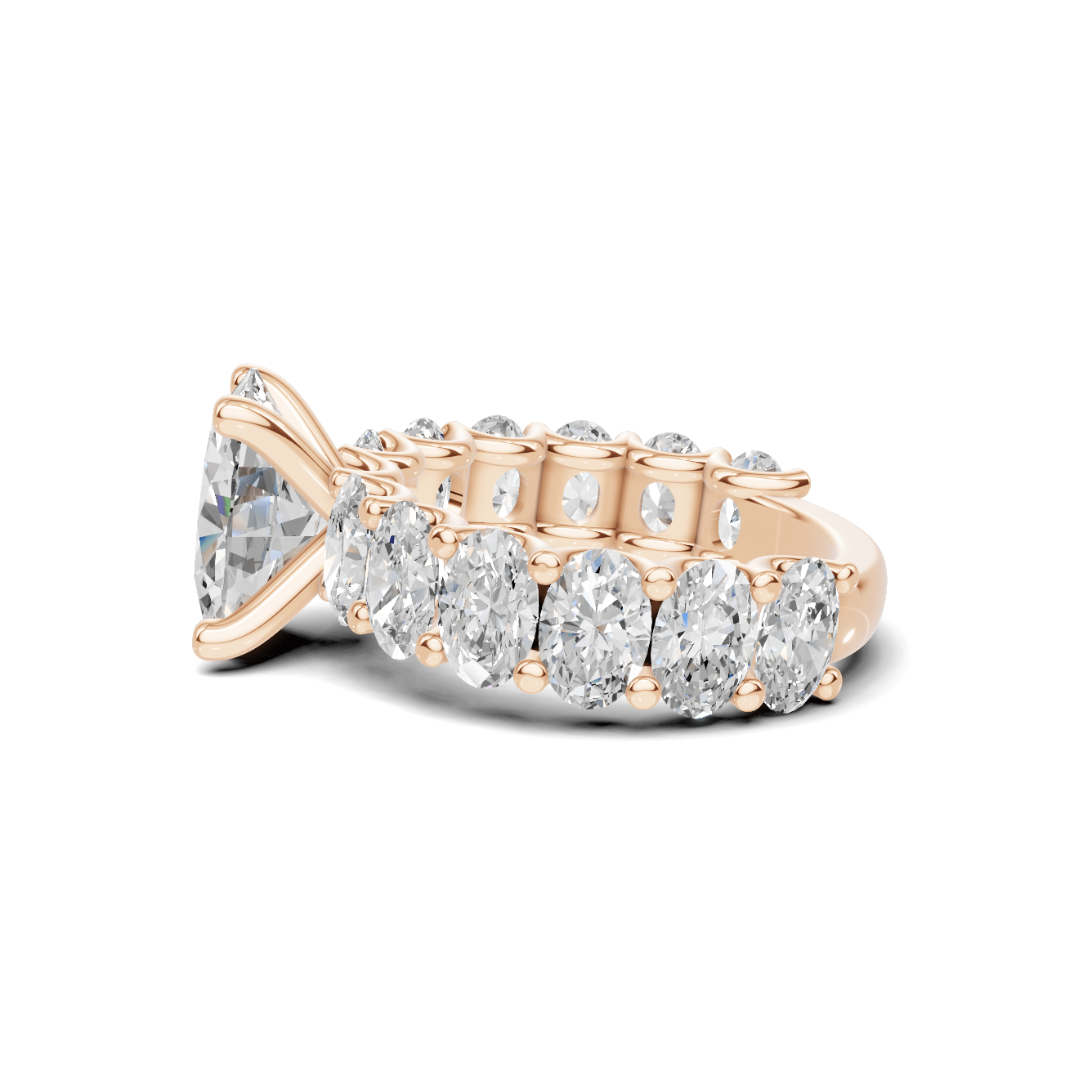 Eternal Brilliance Statement Ring 14K Rose Gold