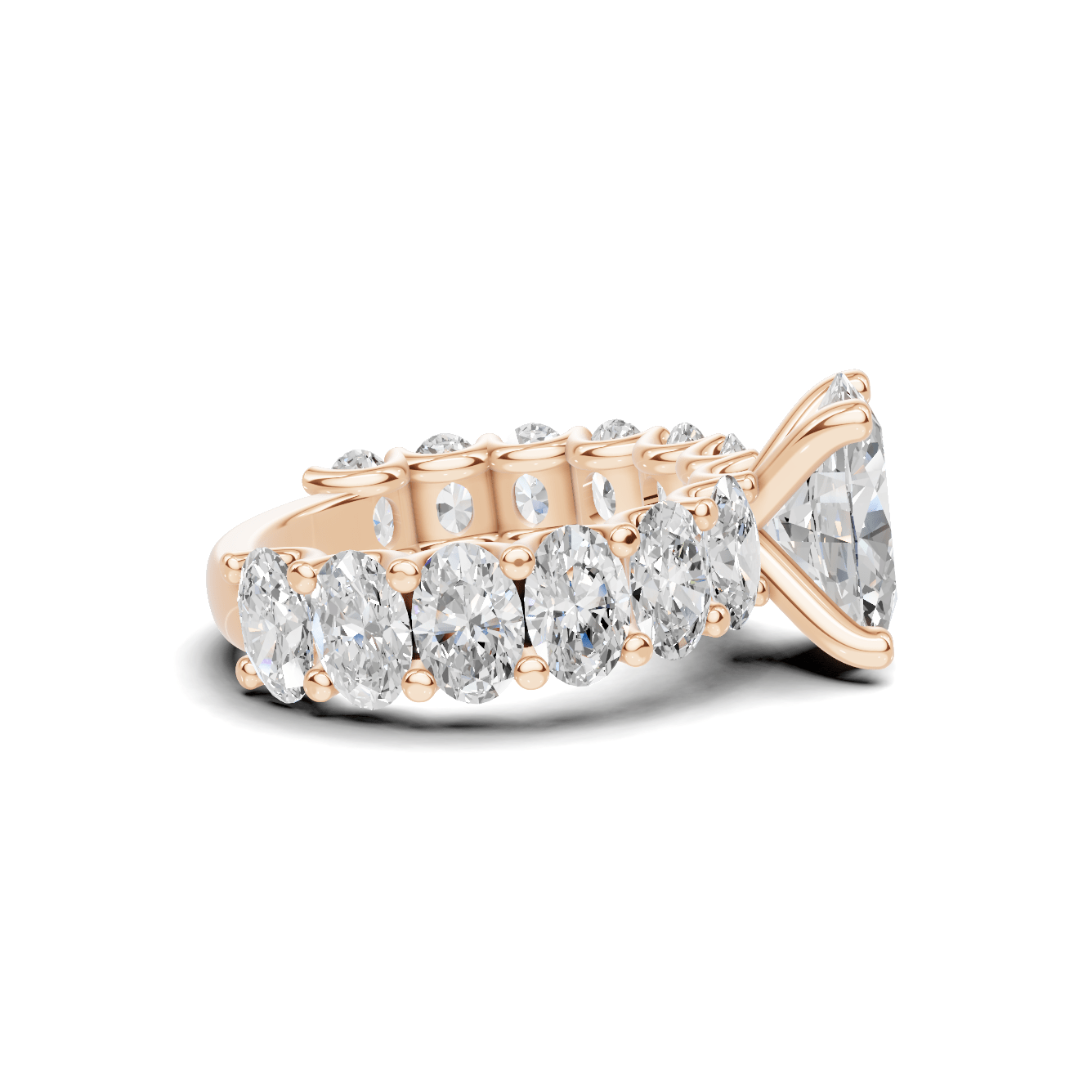 Eternal Brilliance Statement Ring 14K Rose Gold