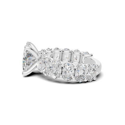 Eternal Brilliance Statement Ring 14K White Gold