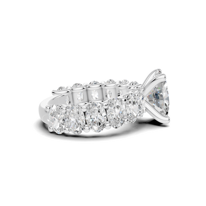 Eternal Brilliance Statement Ring 14K White Gold
