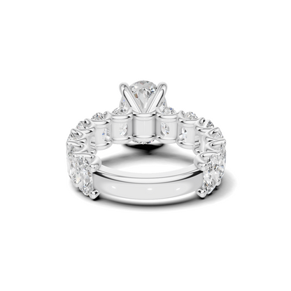 Eternal Brilliance Statement Ring 14K White Gold