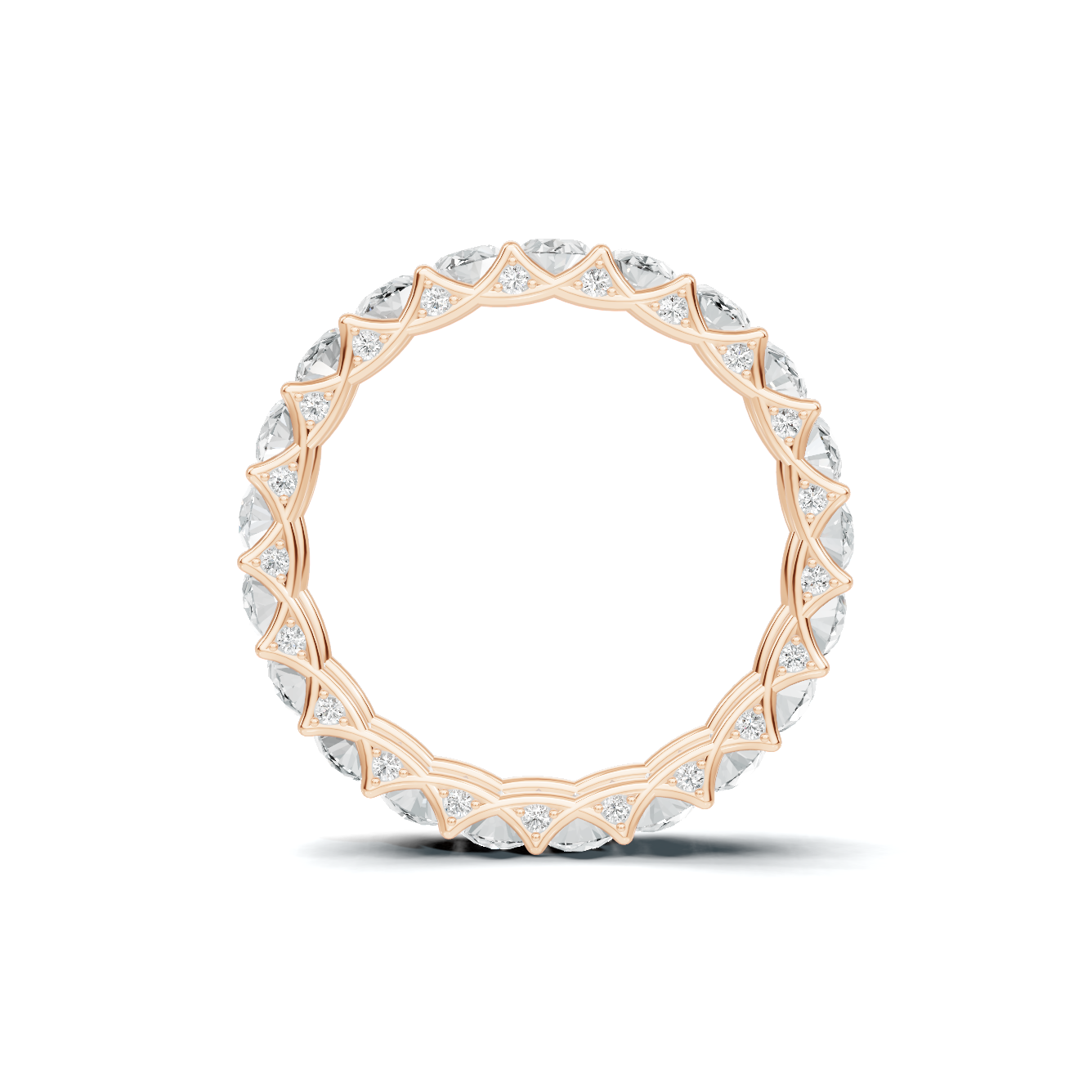 Eternal Brilliance Eternity Ring 14K Rose Gold