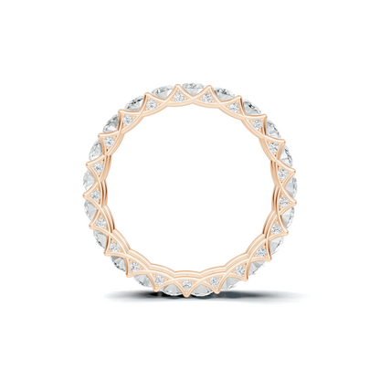 Eternal Brilliance Eternity Ring 14K Rose Gold