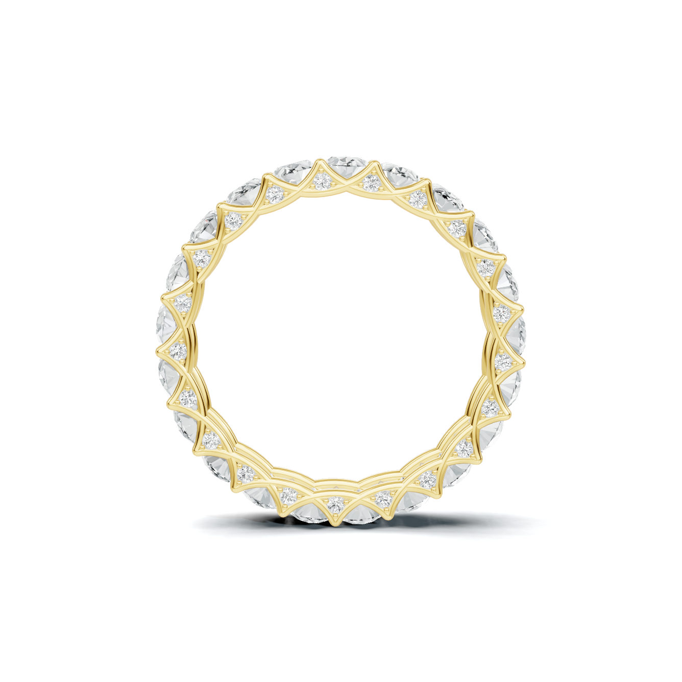 Eternal Brilliance Eternity Ring 14K Yellow Gold